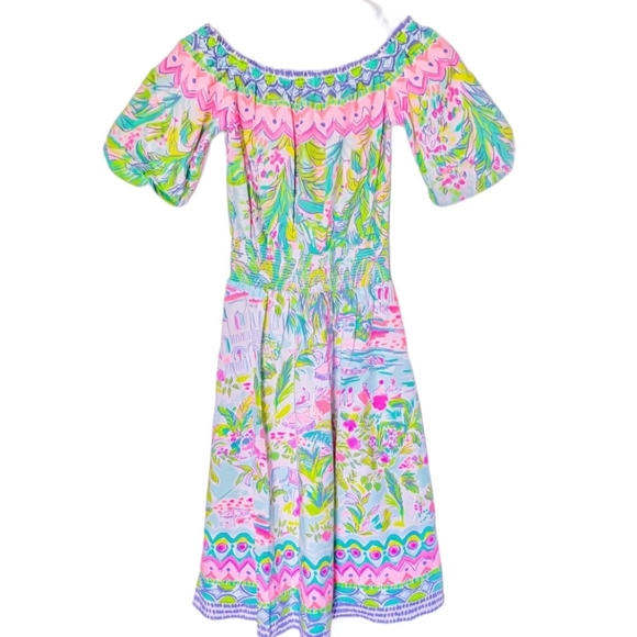 NWT Lilly Pulitzer Off Shoulder Camille Dress - Picture 3 of 9